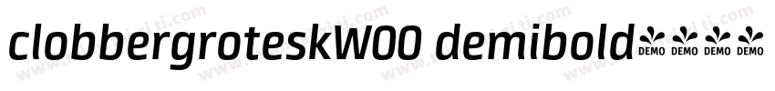 clobbergroteskW00 demibold字体转换